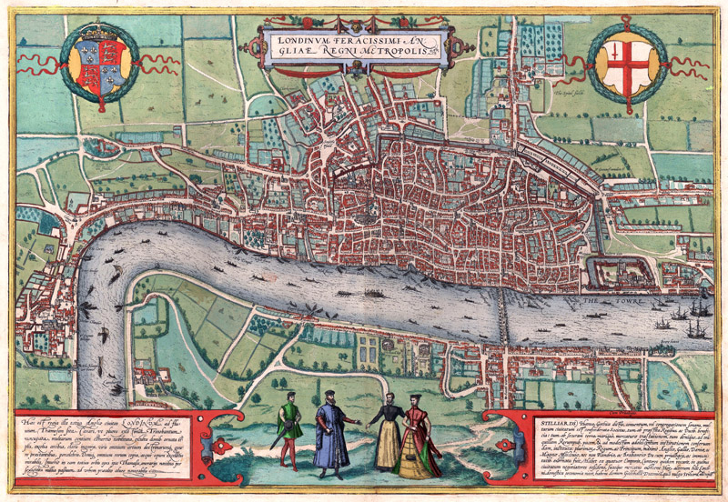 London 1580 Braun en Hogenberg
